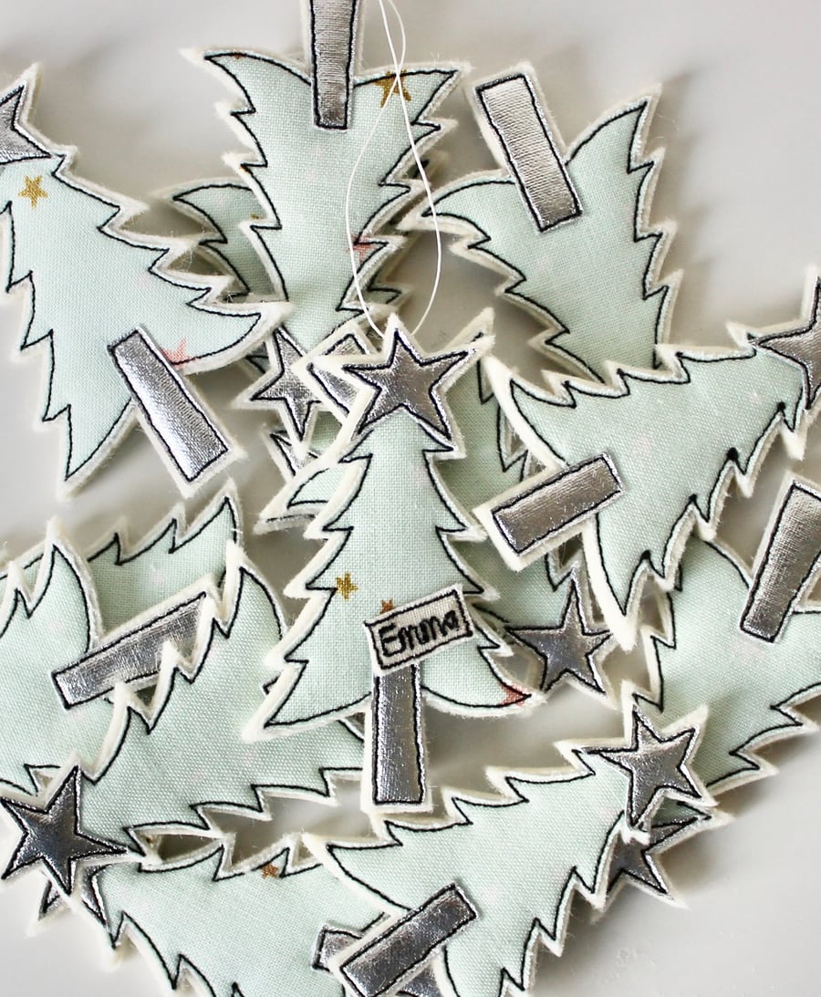 'Personalised Little Tree' - Hanging Decoration