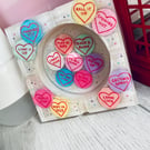 Love Hearts Custom Resin Ashtray, Rolling Tray Gift Set