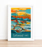 Earlswood Lakes travel poster print by Susie West - Image 2