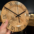 Wood turned Oak clock