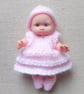 KNITTING PATTERN PDF Baby Doll in Pink - Image 1