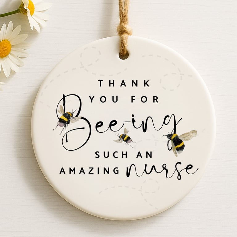 Nurse Thank You Ornament – Beeing an Amazing Nurse Keepsake Gift – NHS Gift
