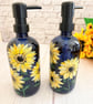 Soap or Lotion Bottle Hand Painted with Sunflowers  - Image 6