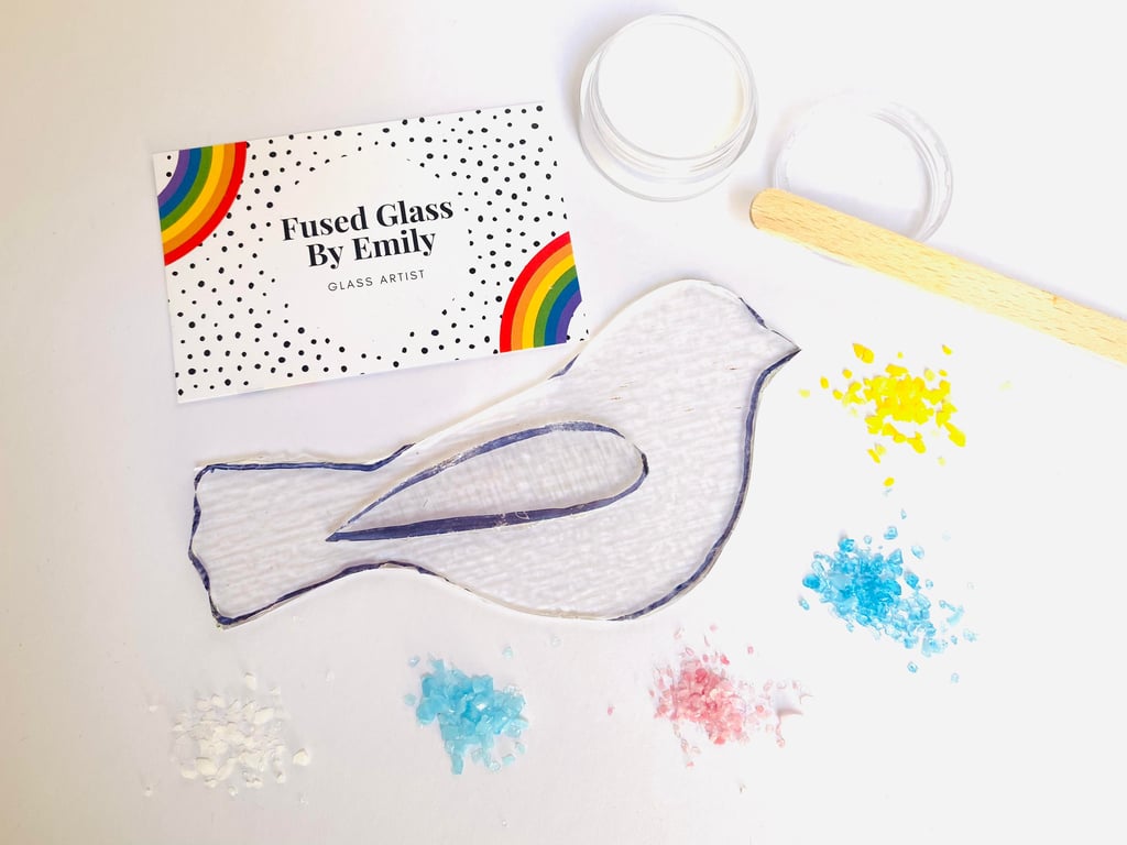 Make at Home Fused Glass Bird Kit
