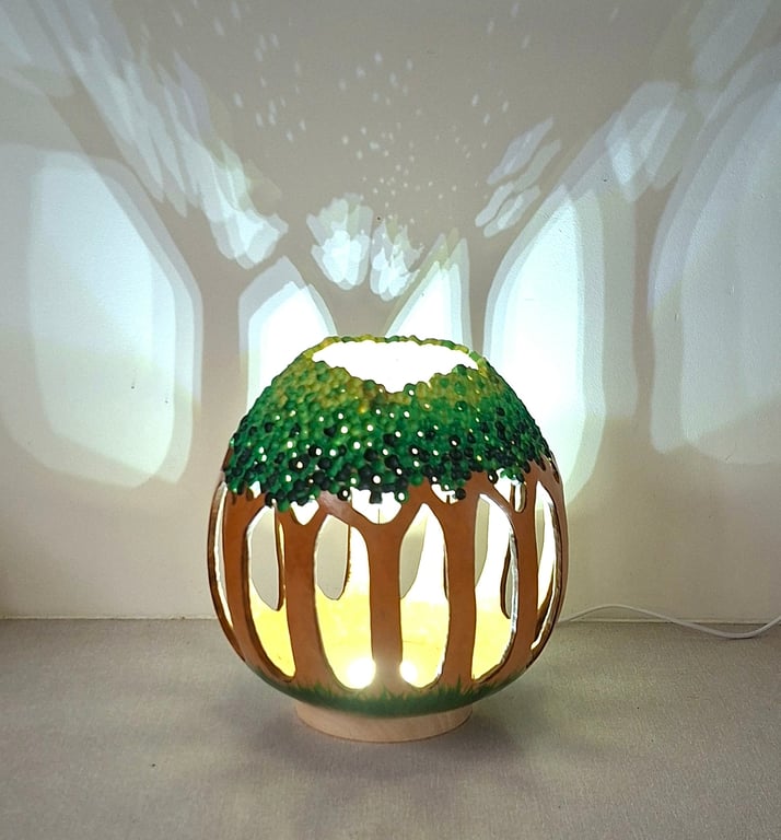 The Magical Forest Gourd Lamp