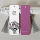 Funny Duck Bookmark – Hand-Drawn with Tassel and Velvet Finish