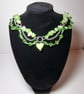 Green chocker style necklace 