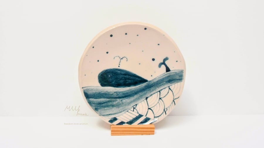 Hello Whale Ring Dish B
