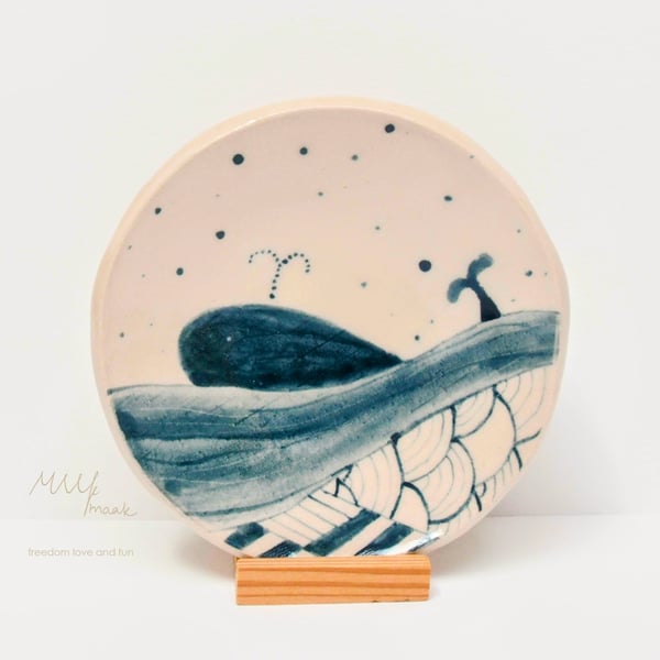 Hello Whale Ring Dish B