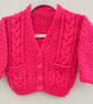 Child's Knitted Cabled Cardigan with Pockets, Custom Make, Children's Clothes - Image 2