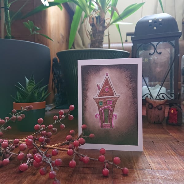 Christmas Greeting Cards - traditional art, whimsical gothic.