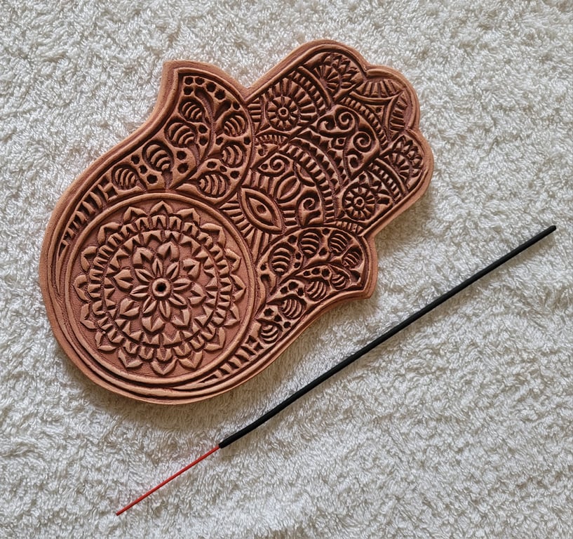 Hamsa hand incense holder