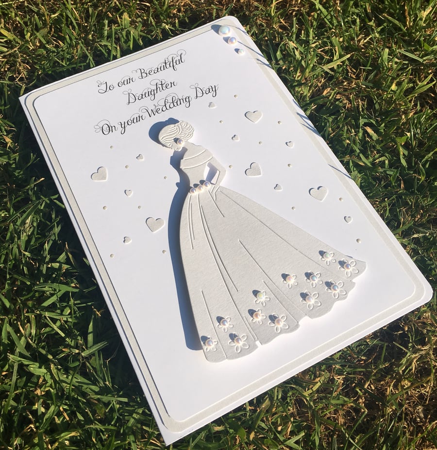 Daughter on your Wedding Day handmade card
