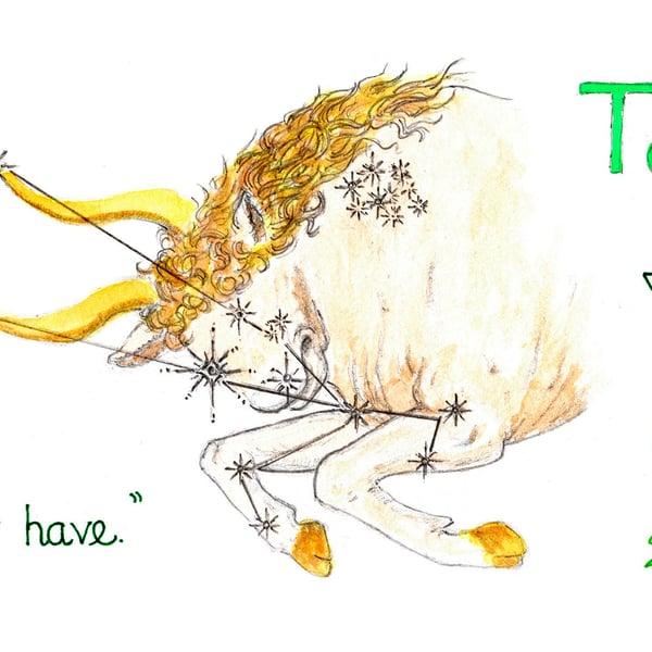 Astrology star sign Taurus print