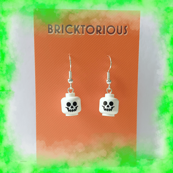 Lego Skull Earrings