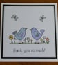 Thank You Card - Birds