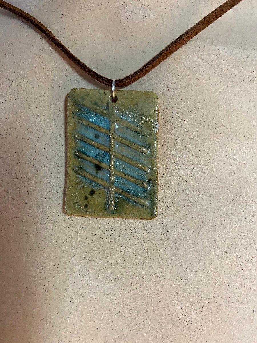 Ogham Rune pendant - Ruis - Elder 608