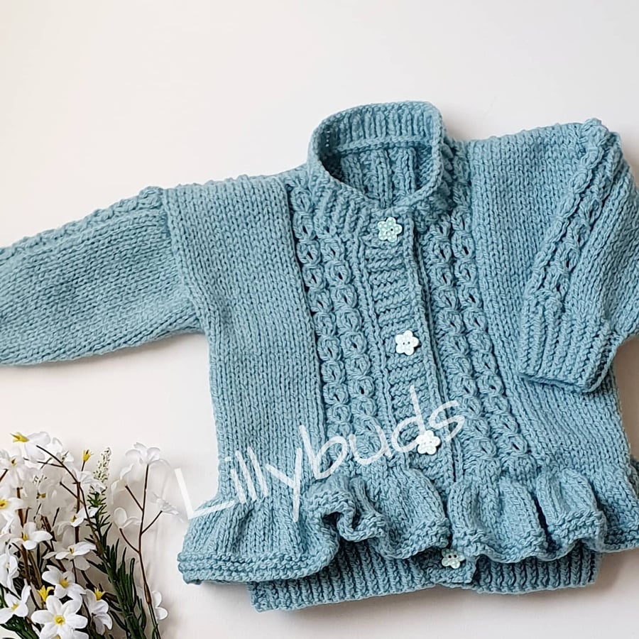 Children's hand knitted sales cardigans