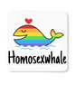 Homesexwhale Funny Mug Gay Pride Theme Rainbow Coffee Mug Sassy Hilarious Gift  - Image 2