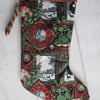 SALE - Festive Collage Christmas Stocking