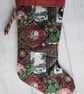 SALE - Festive Collage Christmas Stocking - Image 1