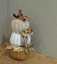 Handmade crochet pumpkin autumn decoration