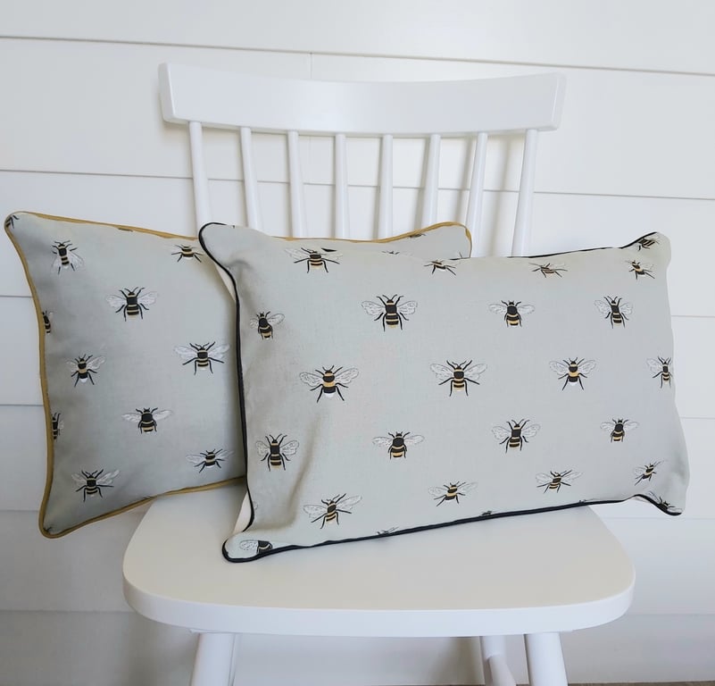 Sophie Allport Bees  Cushion with  Piping