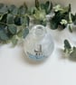 Decoupage Small Glass Bud Vase :Boat, Upcycled - Image 4