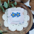 Forget me not stud earrings
