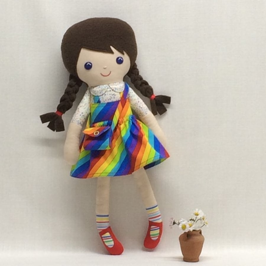 Rainbow Daisy doll