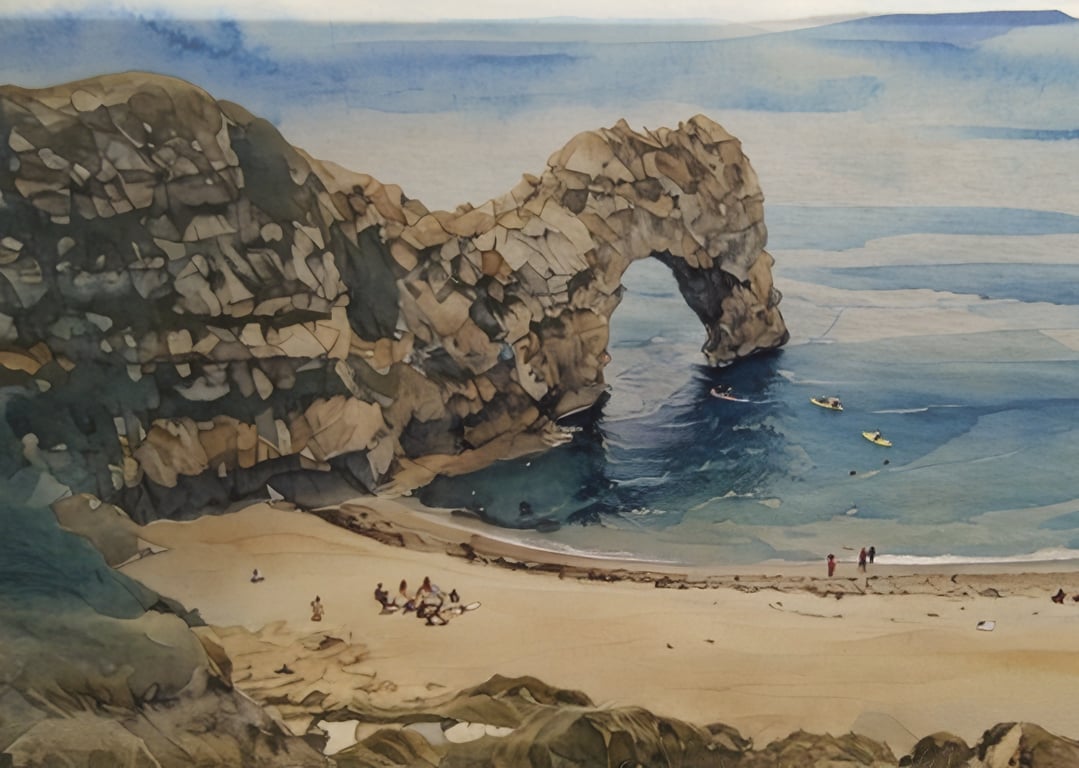 A5 Greeting Card Durdle Door, Dorset