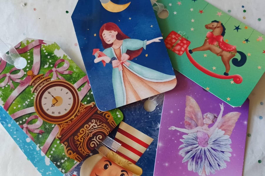 Set of 6 Nutcracker Inspired Gift Tags