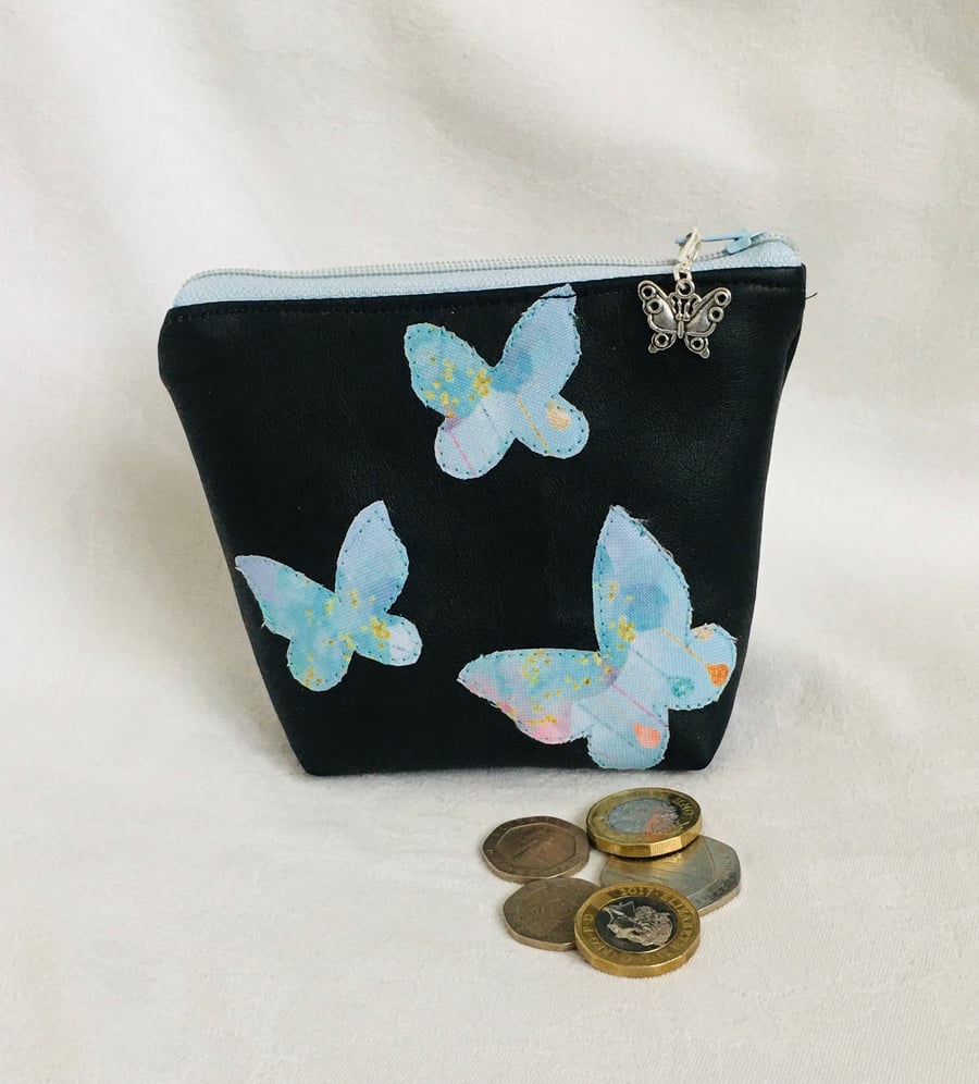 Cute Coin Purse, Faux Leather Purse, Zip Pouch, Gift Ideas.