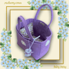 Reserved for Ida - Lavender Baby Daisy Carrycot with Pockets