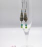 Map paper bead long earrings - Image 3