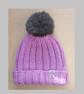 HAND KNIT Ladies Bamboo Silk Beanie with Pom-Pom