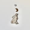 'Moon Gazing Hare' - Hanging Decoration