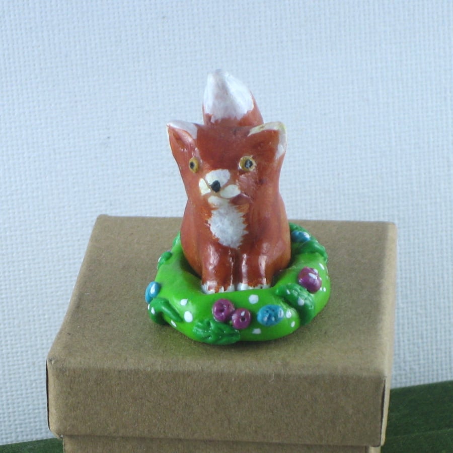 Sale! Little Fox with Flowers