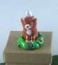 Sale! Little Fox with Flowers - Image 1