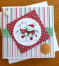 Snowman Couple Christmas Card - Image 1