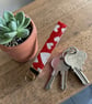 Red Heart Wristlet - Key Fob - Image 2