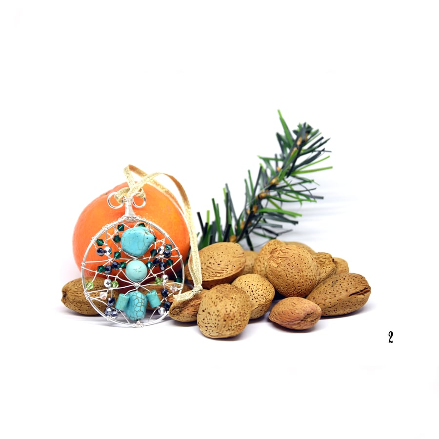 Christmas decoration, wire wrapped decoration