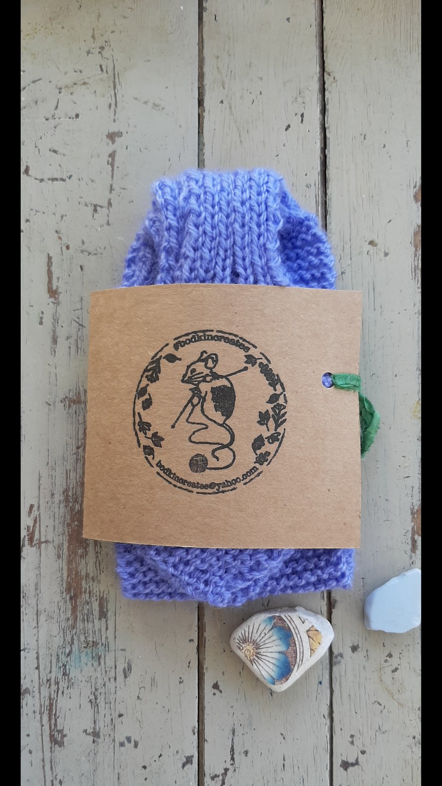 Hand knitted scarf, neck warmer 