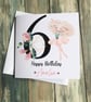 Ballerina Birthday personalised Card for Granddaughter, Daughter, Sister, Niece - Image 4