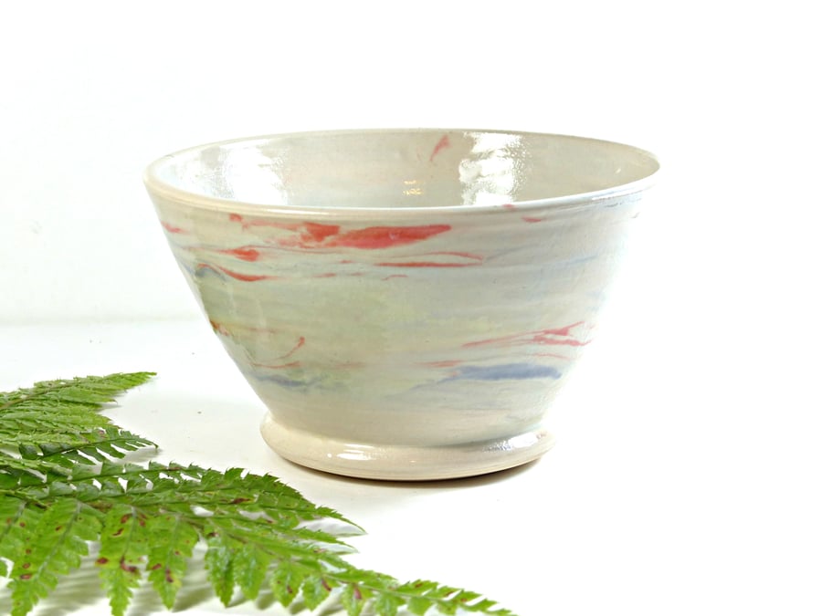 Morning Sunrise Bowl - Stoneware handthrown pottery ceramics Breakfast Porridge 