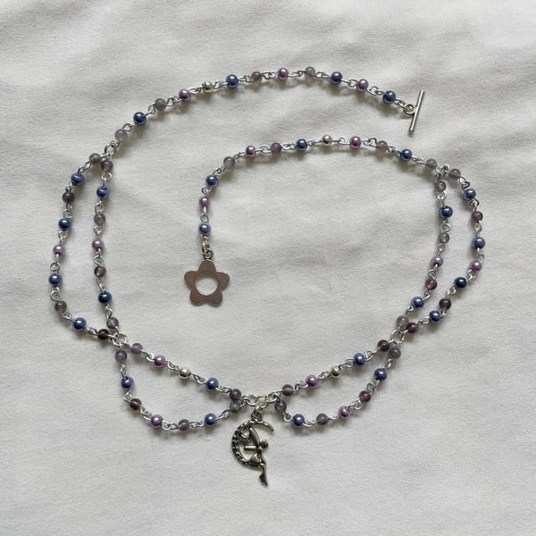 Purple Fairy Amethyst Necklace