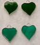 Stained glass small heart, GREEN variations - Image 2