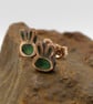 Copper Rabbit Head Stud Earrings, Bunny Earrings, 7th Anniversary Gift. Wildlife - Image 2