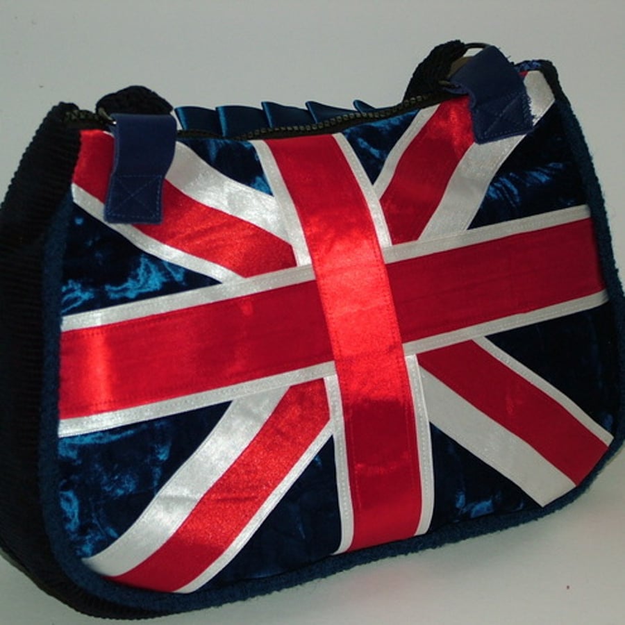 RIBBON UNION JACK HAND BAG