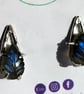 Sterling Silver Earrings Blue Flash Labradorite Leaf Gemstones Jewellery Gift - Image 2